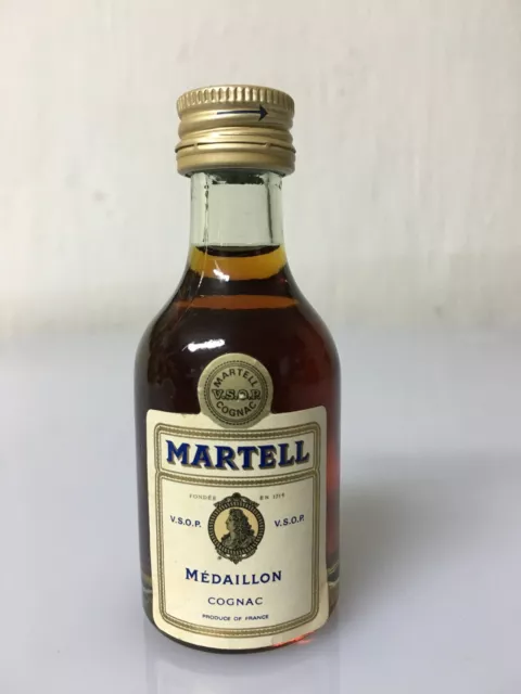 Raro mignon miniature cognac MARTELL MEDAILLON vsop 30cc 40% Vintage