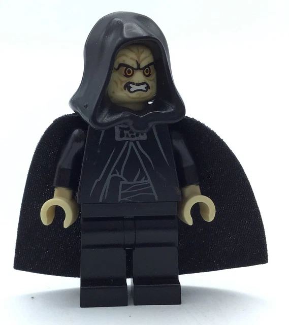 LEGO EMPEROR PALPATINE Minifigure Star Wars Sith Lord Figure Tan Face