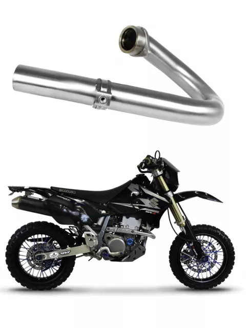 DR-Z 400 S SM Colector de escape Tubo Cabeza Head Pipe DOMINATOR 2000 - 2019