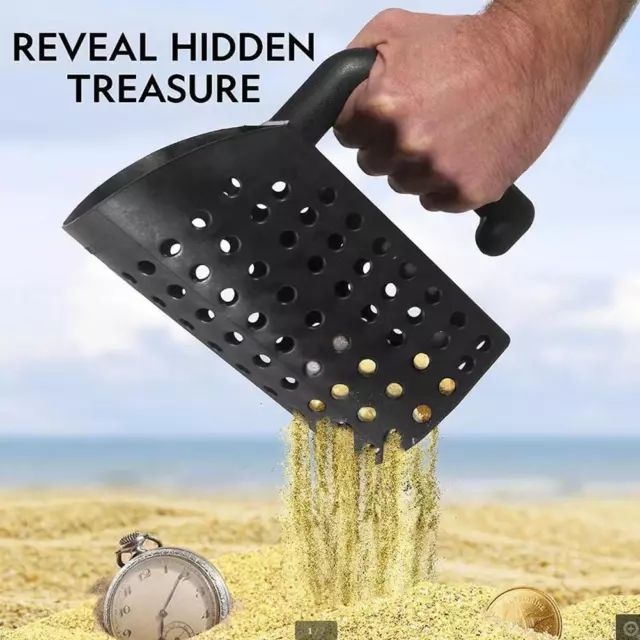 Metal Detecting Sand Scoop, Sand Sifter High Efficient Handheld ABS X7N3 3