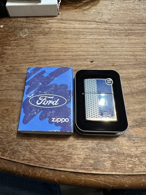 Zippo 2008 Ford Bars Polished Chrome Lighter Sealed In Box R565