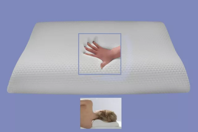 Gel Almohada Espuma de Cojín Cervical Soporte Almohadilla Suave