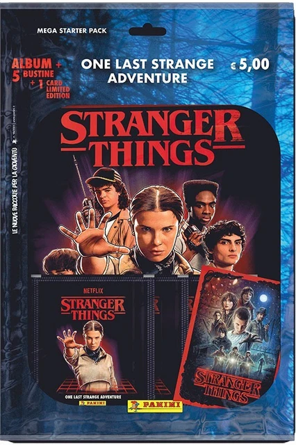 PANINI STRANGER THINGS Starter Set 5 Envelopes + 1 Limited Tv Series ...
