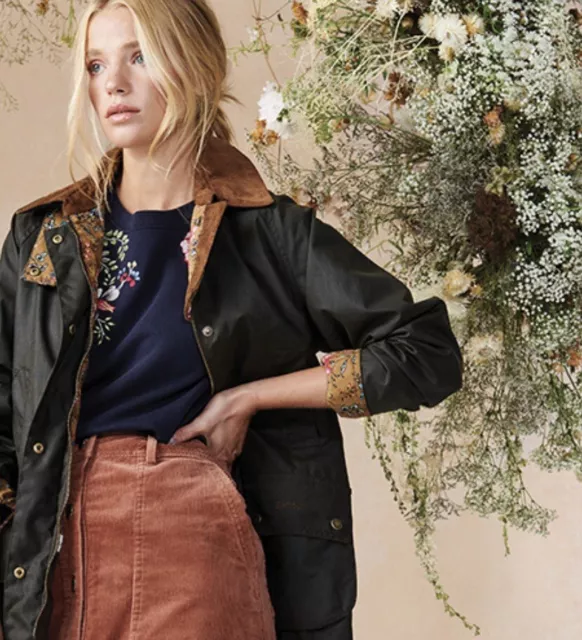 Barbour laura ashley poplars waxed shop cotton jacket