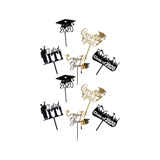 Keaziu Lot De 24 Décorations Pour Cupcakes Sur Le Thème Médical Pour Infirmière, Remise De Diplôme, Fête D'anniversaire - Rose