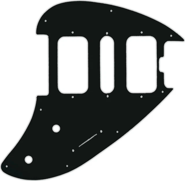 WD Custom Pickguard For Music Man Silhouette #01A Black Acrylic WD Custom Pickguard For Music Man Silhouette #01A Black Acrylic