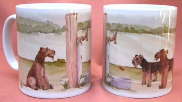 Welsh Terrier Dog Ceramic Mug Print Off To The Dog Show Sandra Coen Artist