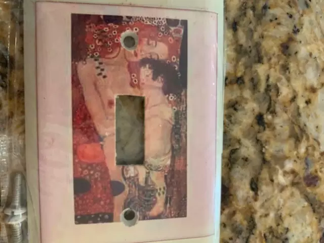 NEW GUSTAV KLIMT THE KISS Single Light Switch Wall Plate ART COVER