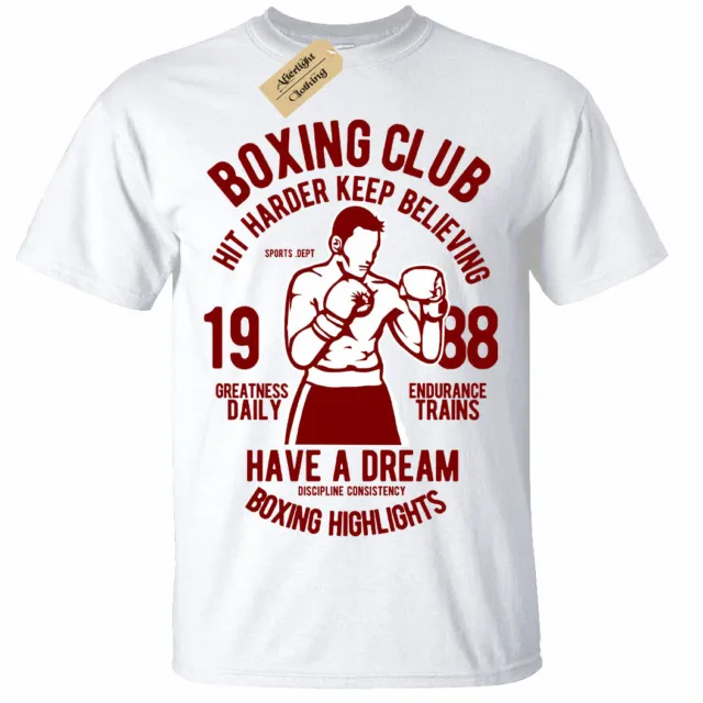 Bambini Ragazzi Boxe Club T-Shirt Top Palestra Esercizi Allenamento