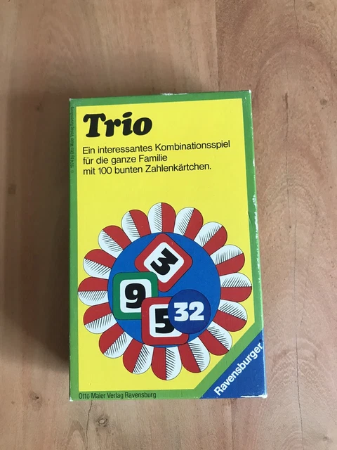 Trio Spiel Ravensburger - 1974 Retro Mitbringspiel 70er Rarität