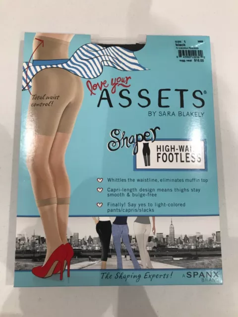 Spanx Assets Shaping Sheers Size 4 Black Love Your Assets By Sara