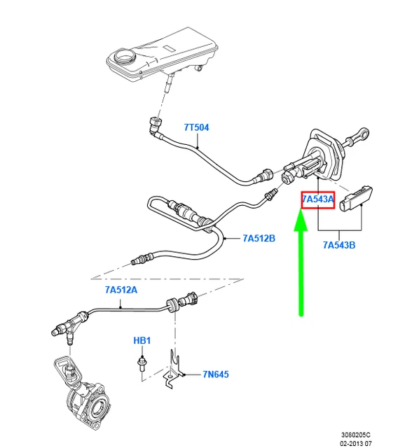 FORD MONDEO MK4 Clutch Master Cylinder Assy LHD 1491949 NEW GENUINE 325.64 PicClick AU