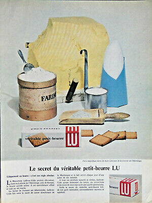 PUBLICITE ADVERTISING 036  1965  LU le petit beurre 