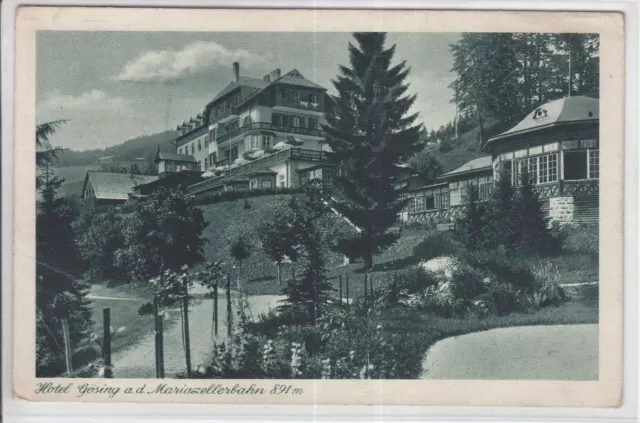 AK Gösing an der Mariazellerbahn, Hotel, 1941