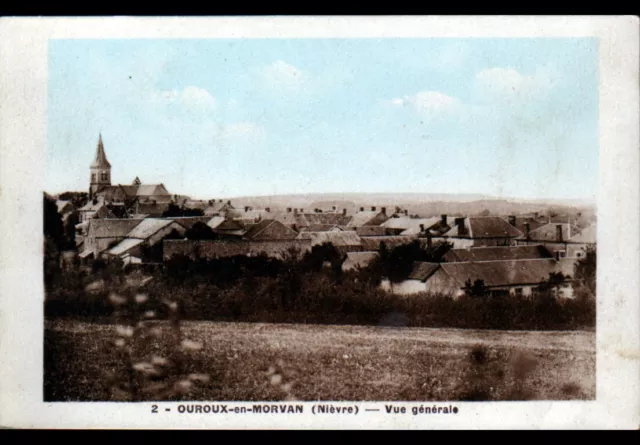 OUROUX-en-MORVAN (58) VILLAS & EGLISE vers 1930-1940