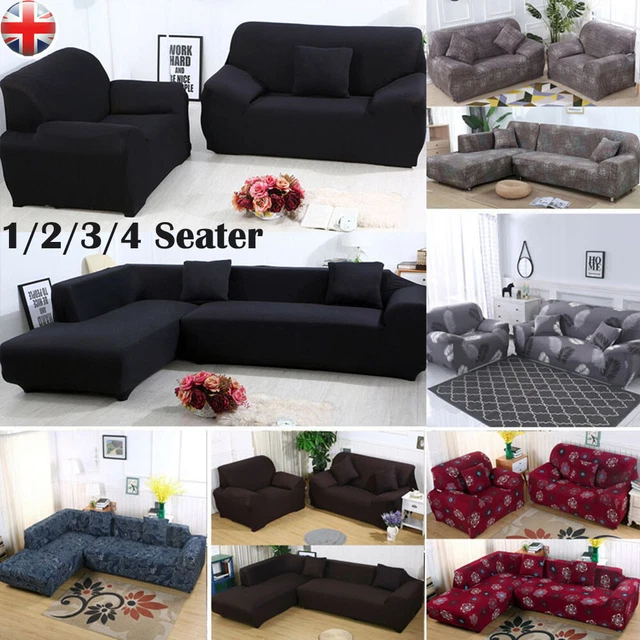 1/2/3/4 Seater Stretch Chair Sofa Covers Couch Slipcover Elastic Cover Protector