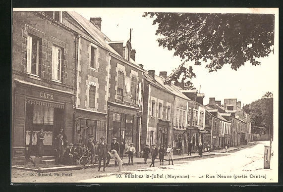 CPA Villaines-la-Juhel, La Rue Neuve, street view