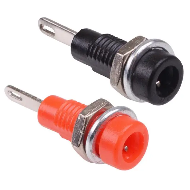 Pair Red Black 2mm Test Socket Connector