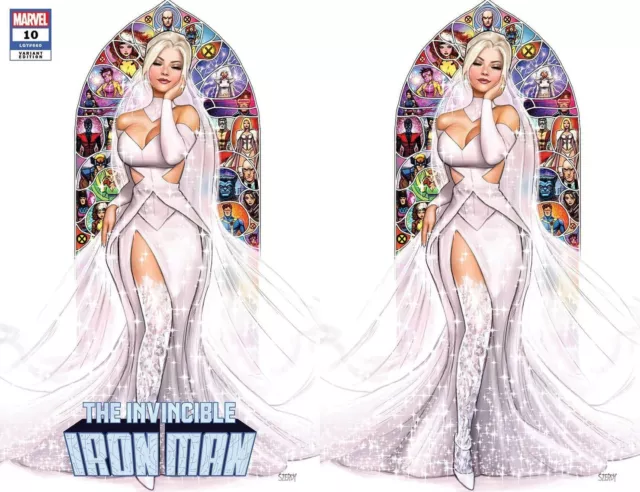 Invincible Iron Man 10 Szerdy Emma Frost Wedding Trade & Virgin Variant 2023