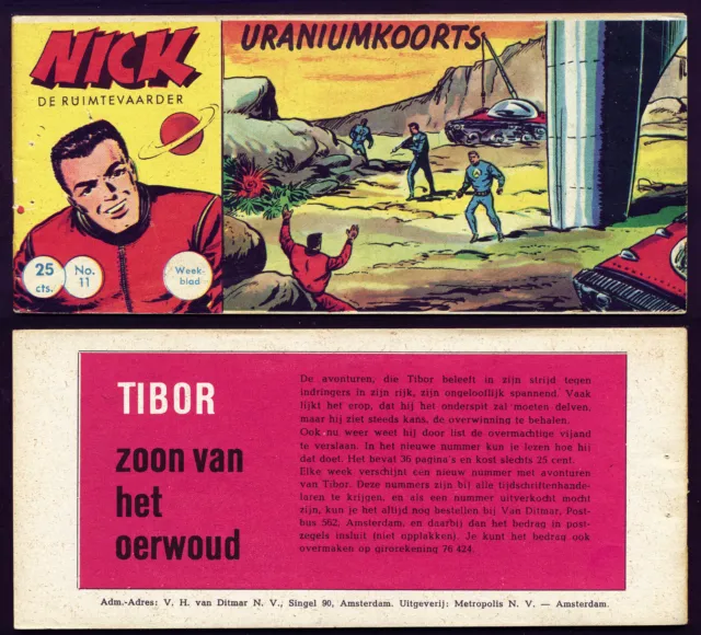 LEHNING PICCOLO NICK Nr. 11 SELTENE HOLLAND AUSGABE van Ditmar 1950er Jahre