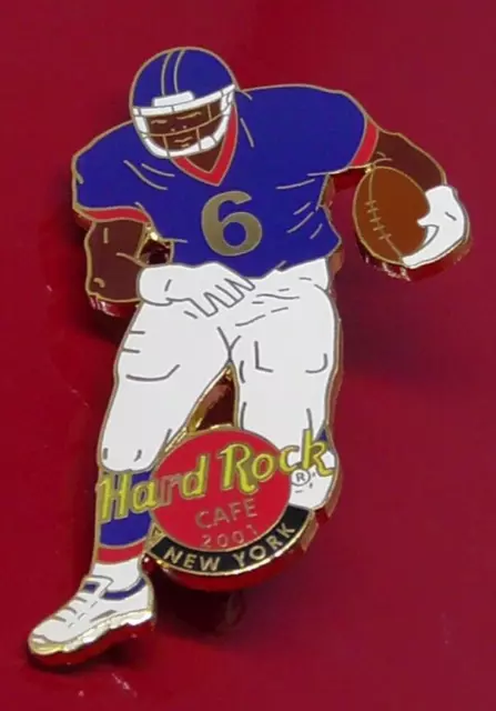Hard Rock Cafe Enamel Pin Badge New York USA American Footballer Sport 2001