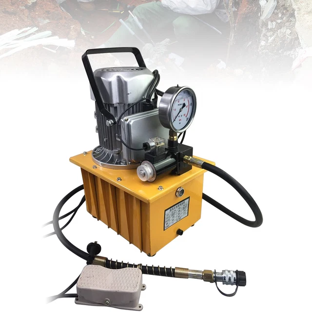 750W HYDRAULIKAGGREGAT ELEKTRISCHE Hydraulik Pumpe mit Pedal Ventil 7L ...
