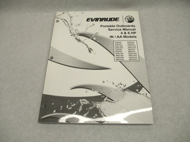 5008849 BRP Evinrude Portable Outboard Service Manual 4-6 HP 2012 IN/AA