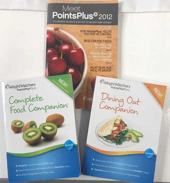 Weight Watchers Point Plus WW Comida Comida Comida Comer Fuera Juego Completo Libro Intro Introducción