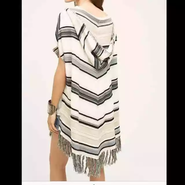 ANTHROPOLOGIE MOTH CALEXICO Fringe Poncho XS/Small $39.99 - PicClick