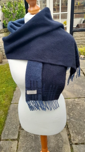 BURBERRY LONDON 100 Cashmere Blue Infinity Scarf 18.99 PicClick UK