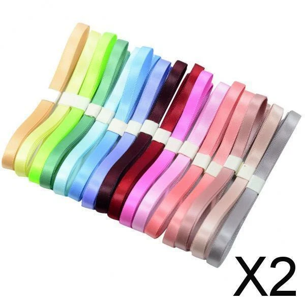 2X 16 Farben Schleifenband Satinband   für Weihnachten Hochzeit