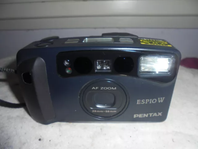 Pentax Espio W Film Camera in Case. Untested