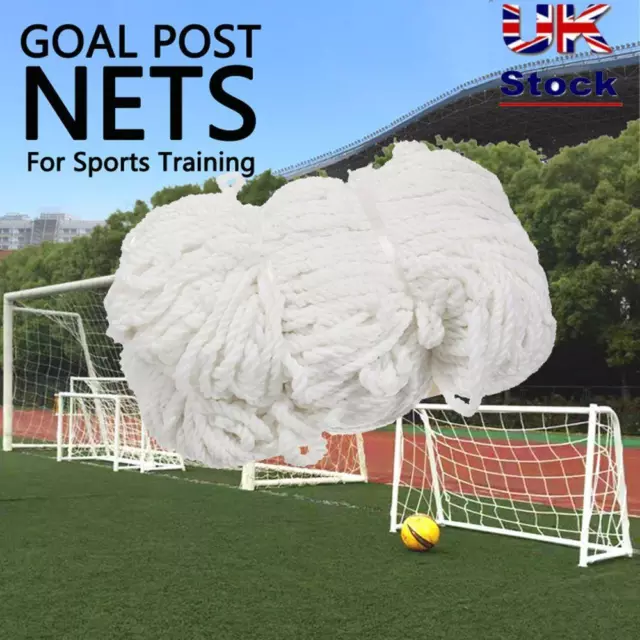 Multi Size Football Soccer Goal Post Nets For Sports Training Match Replace