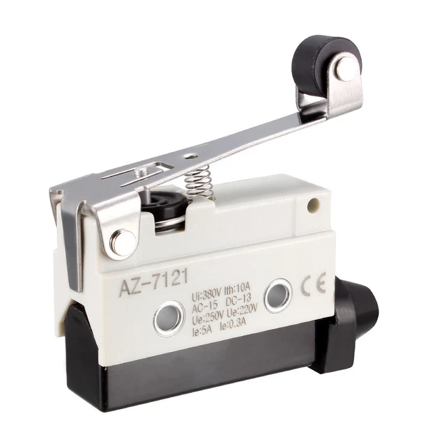 Produktbild von Mikro-Endschalter AZ-7121 (TZ-7121) Mit Scharnier-Rollenhebel – 1NC+1NO, 10A, 380V, Wasser- & ölbeständig