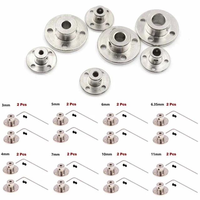 2 Flange Rigid Shaft Coupling Coupler Collar Clamp Bracket Motor Joint-Connector