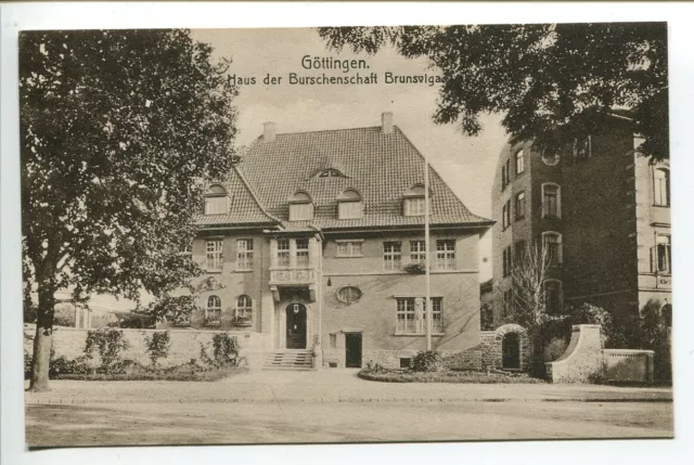 AK Göttingen ca. 1920 Haus der Burschenschaft Brunsviga, Studentenverbindung