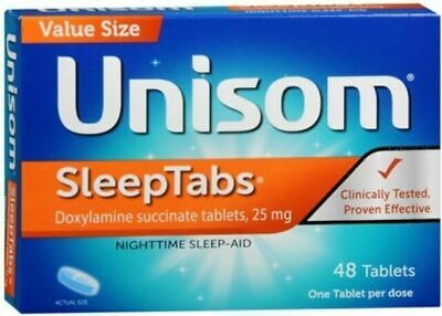 Pestañas de sueño UNISOM (succinato de doxilamina 25mg) 48ct