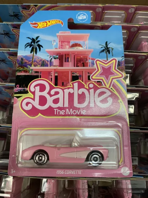 New Hot Wheels Barbie The Movie 1956 Corvette Pink  BrandNew