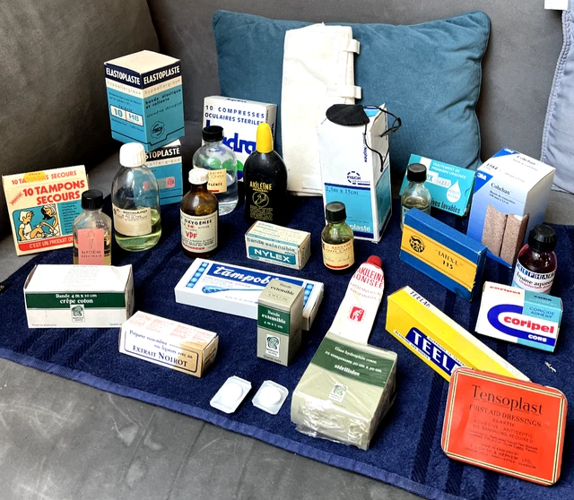 Boîte En Métal Vintage Calcium Sandoz - Publicitaire Pharmacie Années 60 - France