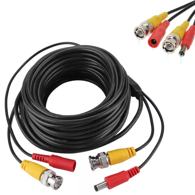 Kabel für Überwachungskamera DC 12V BNC DC 5 10 20 40 50 Meter Koax Koaxial