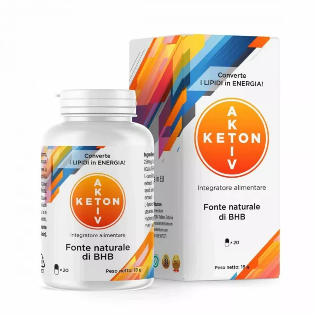 KETON AKTIV - Effetto Brucia Grassi Potenti Veloci con la Keto Diet *SALDI*