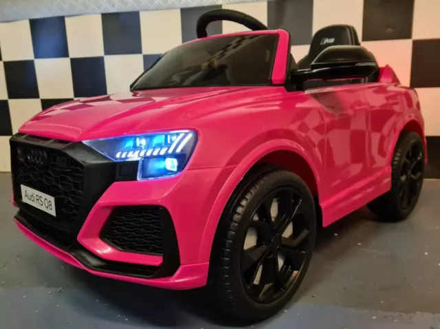 Audi Q8 12V Auto Bambini Rosa con RC - 1 persona Ride-On Divertimento