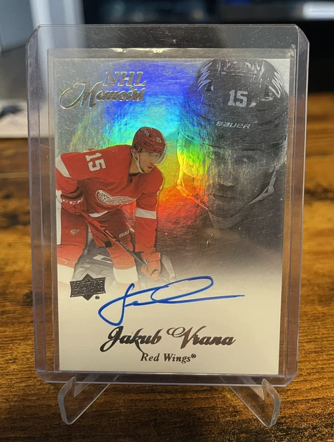 2020-21 Clear Cut NHL Memoirs Jakub Vrana On Card Auto #M-VR Detroit Red Wings