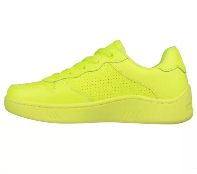Skechers Women's Upbeats Bright Court Sneakers Neon Yellow Size 7.5 2