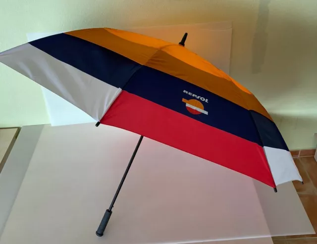 Paraguas Sombrilla Repsol Automatico De 140 Cm De Diametro