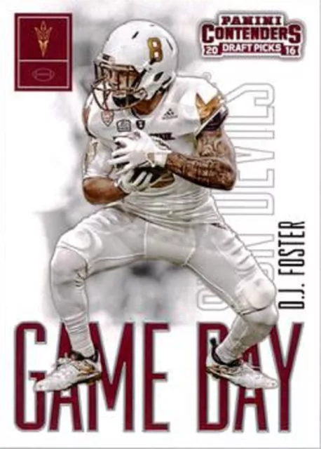 2016 Panini Contenders Draft Picks Game Day Tickets #43 D.J. Foster Arizona St.