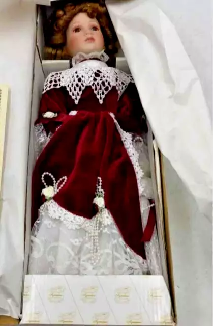 Heritage Signature Collection "Lauren in Lace" 16" Doll in Red Victorian Dress