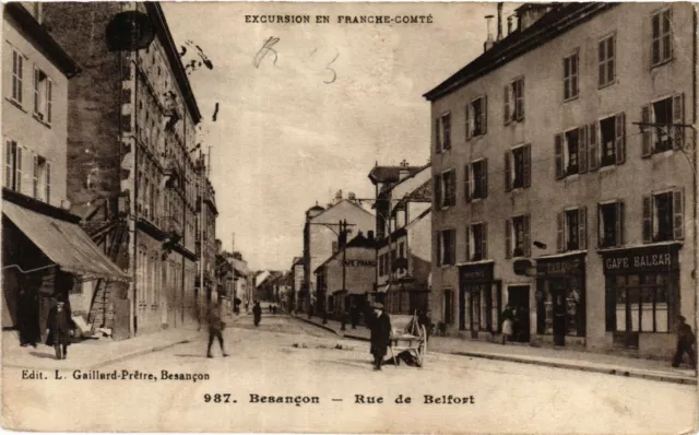 CPA Excursion en Franche-Comte - BESANCON - Rue de Belfort (365998)