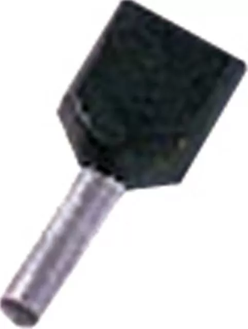 100 Stück Intercable Tools Zwillingsaderendhülse ICIAE158Z schwarz 180766