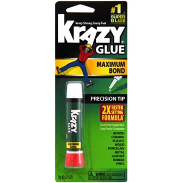 Paquete de 6 Krazy Glue(R) Maximum Bond 2X Ajuste más rápido-2g KG48648